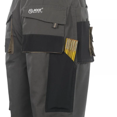 Pantaloni cu talie inalta RPDN / Rock Safety / Pantaloni salopeta talie