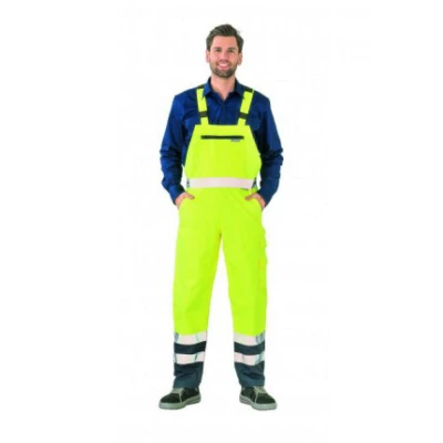 Pantaloni cu pieptar reflectorizanti de ploaie / Rock Safety / Reflectorizanta