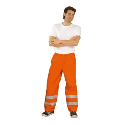 Pantaloni de ploaie cu talie inalta reflectorizant / Rock Safety / Reflectorizanta