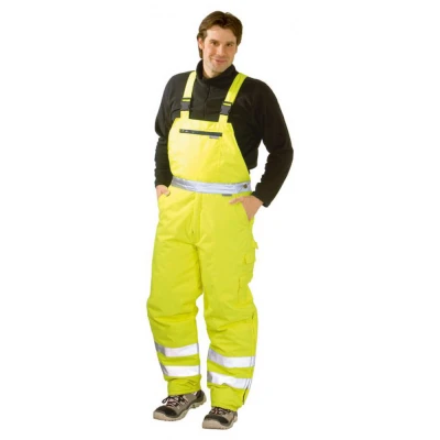 Pantaloni cu pieptar de iarna si ploaie / Rock Safety / Reflectorizanta
