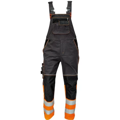 Salopeta cu pieptar KNOXFIELD HI-VIS DW / Cerva / Pantaloni salopeta cu pieptar