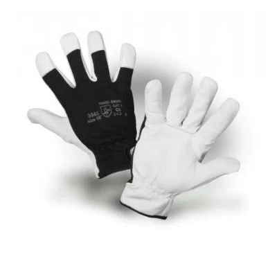 Manusi de protectie 3045 / VM Footwear / Piele cu textil