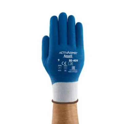 Manusi ActivArmr® 80-409 / Ansell / Textile impregnate in nitril