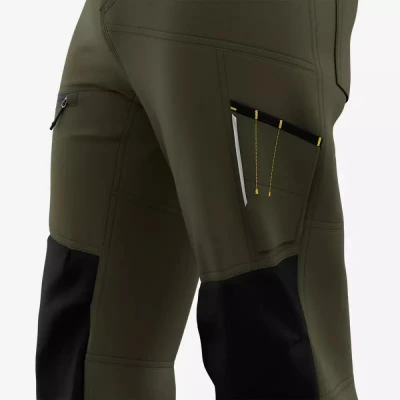Pantaloni de lucru Cargo MAPLE pentru bărbați / Safety Jogger / Pantaloni salopeta talie