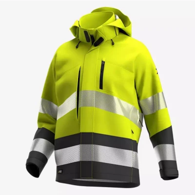 Jachetă softshell SCUTI HiVis pentru bărbați / Safety Jogger / Reflectorizanta