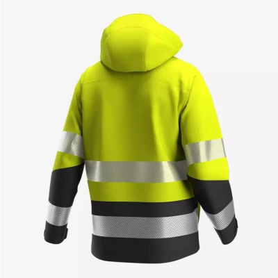 Jachetă softshell SCUTI HiVis pentru bărbați / Safety Jogger / Reflectorizanta