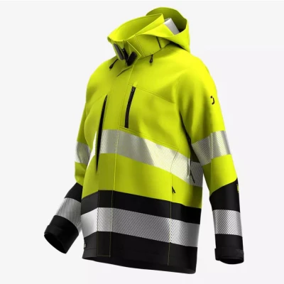 Jachetă softshell SCUTI HiVis pentru bărbați / Safety Jogger / Reflectorizanta
