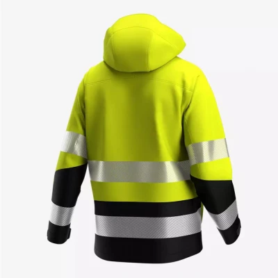 Jachetă softshell SCUTI HiVis pentru bărbați / Safety Jogger / Reflectorizanta