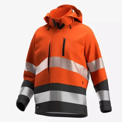 Jachetă softshell SCUTI HiVis pentru bărbați / Safety Jogger / Reflectorizanta