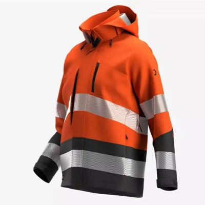 Jachetă softshell SCUTI HiVis pentru bărbați / Safety Jogger / Reflectorizanta