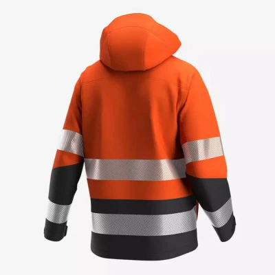 Jachetă softshell SCUTI HiVis pentru bărbați / Safety Jogger / Reflectorizanta