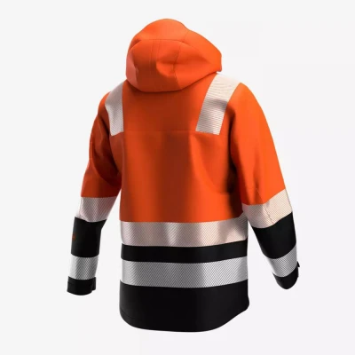 Jachetă de iarnă SCUTI HiVis pentru bărbați / Safety Jogger / Reflectorizanta