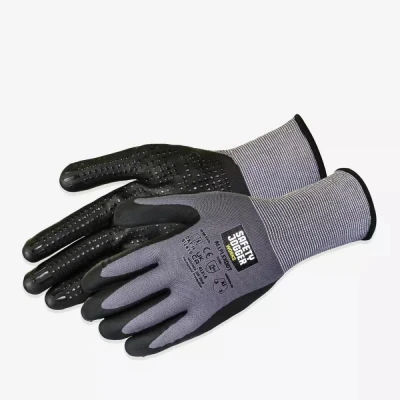 Manuși de protecție ALLFLEXDOT 4131A / Safety Jogger / Textile impregnate in nitril