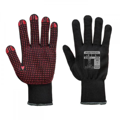 A110 - Mănuși Nylon Polka Dot / Portwest / Textile impregnate in PVC