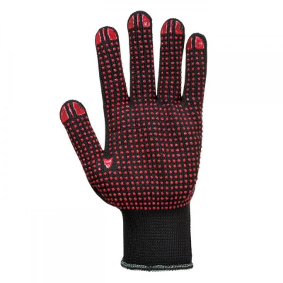 A110 - Mănuși Nylon Polka Dot / Portwest / Textile impregnate in PVC