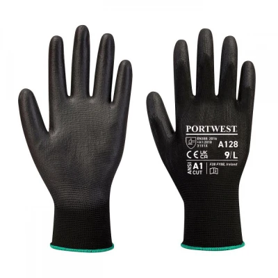 A128 - Mănuși PU Palm Glove Latex Free / Portwest / Textile impregnate in poliuretan