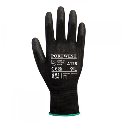 A128 - Mănuși PU Palm Glove Latex Free / Portwest / Textile impregnate in poliuretan