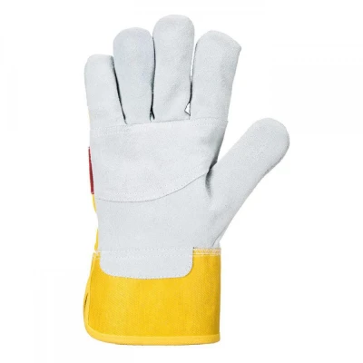 A219 - Mănuși Clasic Chrome Rigger / Portwest / Piele cu textil