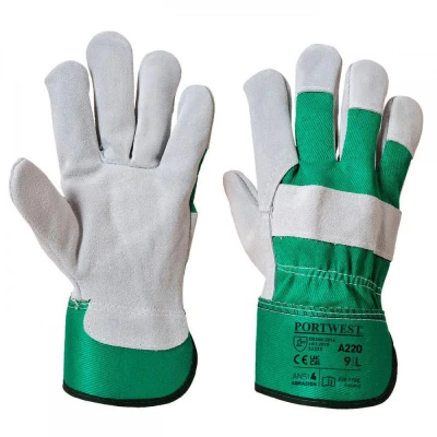 A220 - Mănuși Premium Chrome Rigger / Portwest / Piele cu textil