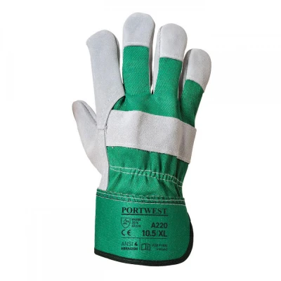 A220 - Mănuși Premium Chrome Rigger / Portwest / Piele cu textil