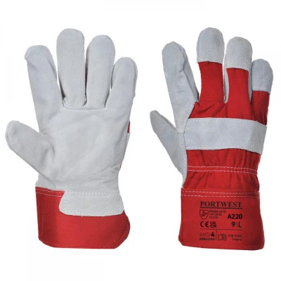 A220 - Mănuși Premium Chrome Rigger / Portwest / Piele cu textil