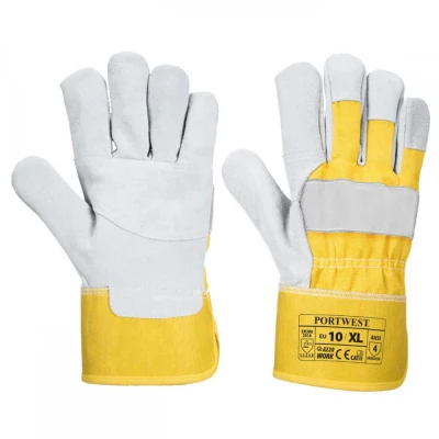 A220 - Mănuși Premium Chrome Rigger / Portwest / Piele cu textil
