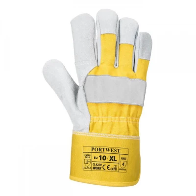 A220 - Mănuși Premium Chrome Rigger / Portwest / Piele cu textil