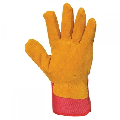 A225 - Mănuși Rigger căptușită cu fleece / Portwest / Piele cu textil