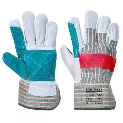 A229 - Mănuși Clasic Double Palm Rigger / Portwest / Piele cu textil