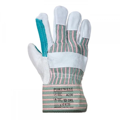 A230 - Mănuși Double Palm Rigger / Portwest / Piele cu textil