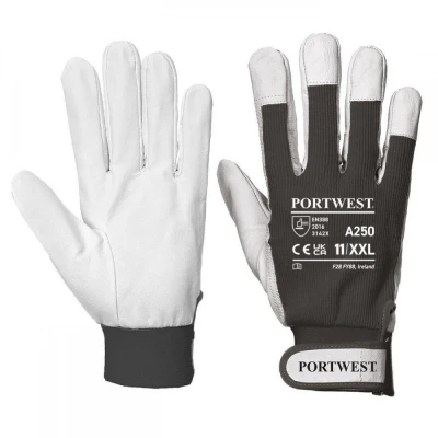 A250 - Mănuși Tergsus / Portwest / Piele cu textil