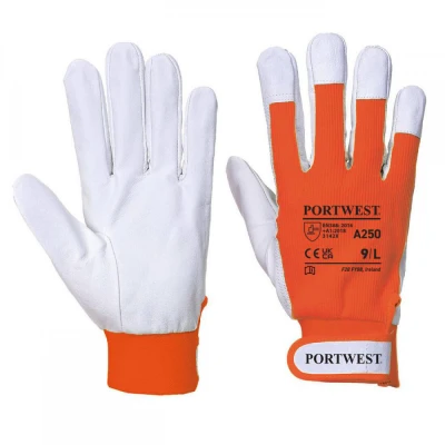 A250 - Mănuși Tergsus / Portwest / Piele cu textil
