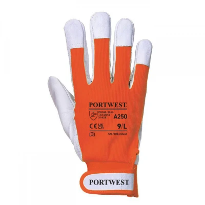 A250 - Mănuși Tergsus / Portwest / Piele cu textil