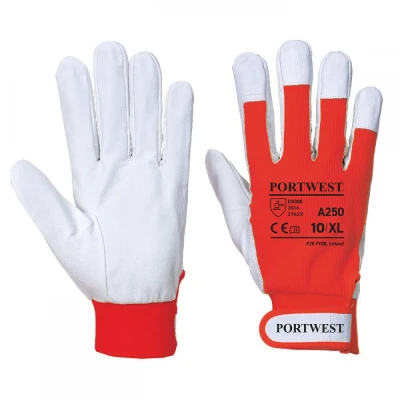 A250 - Mănuși Tergsus / Portwest / Piele cu textil