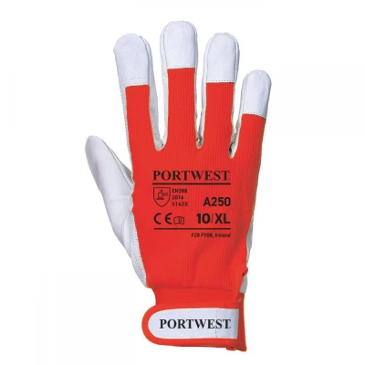 A250 - Mănuși Tergsus / Portwest / Piele cu textil