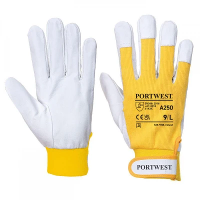 A250 - Mănuși Tergsus / Portwest / Piele cu textil