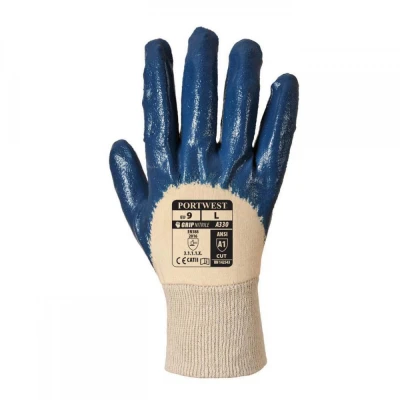 A330 - Mănuși  Nitrile Light Knitwrist / Portwest / Textile impregnate in nitril