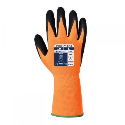 A340 - Mănuși HiVis Grip din latex / Portwest / Textile impregnate in latex