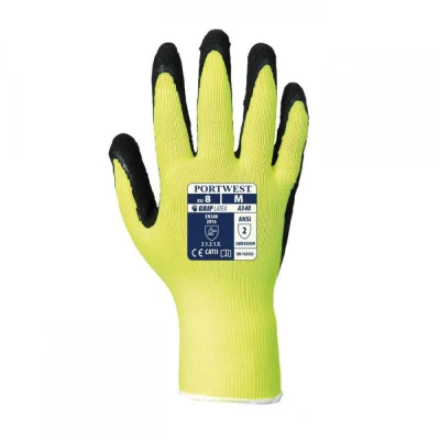 A340 - Mănuși HiVis Grip din latex / Portwest / Textile impregnate in latex
