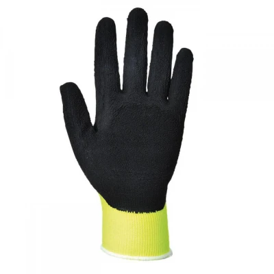 A340 - Mănuși HiVis Grip din latex / Portwest / Textile impregnate in latex