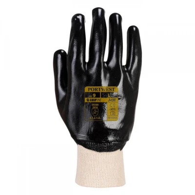 A400 - Mănuși PVC Knitwrist / Portwest / Textile impregnate in PVC