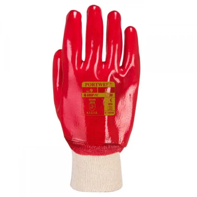 A400 - Mănuși PVC Knitwrist / Portwest / Textile impregnate in PVC