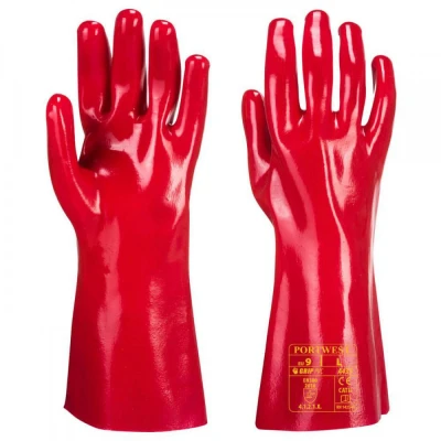 A435 - Mănuși din PVC 35 cm / Portwest / Antichimice din PVC