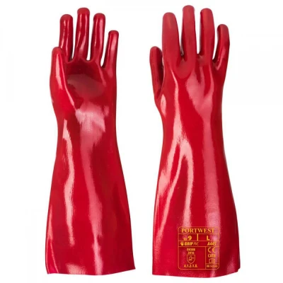 A445 - Mănuși din PVC 45 cm / Portwest / Antichimice din PVC