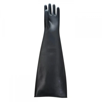 A802 - Mănuși Latex Cauciuc Heavyweight 44 cm / Portwest / Antichimice din latex