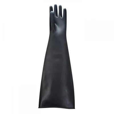 A803 - Mănuși Latex Cauciuc Heavyweight 60 cm / Portwest / Antichimice din latex
