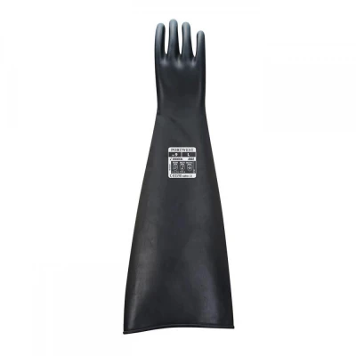 A803 - Mănuși Latex Cauciuc Heavyweight 60 cm / Portwest / Antichimice din latex