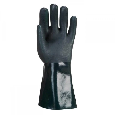A835 - Mănuși Double Dipped din PVC 35 cm / Portwest / Antichimice din PVC