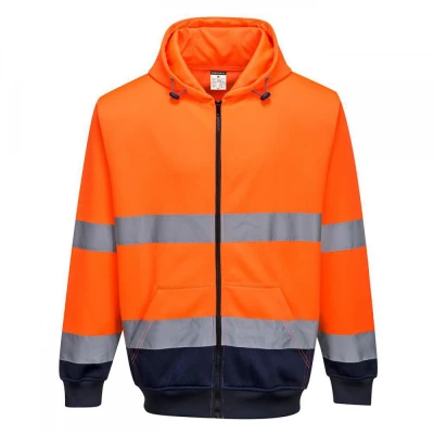 B317 - Hanorac bicolor cu fermoar si glugă / Portwest / Reflectorizanta