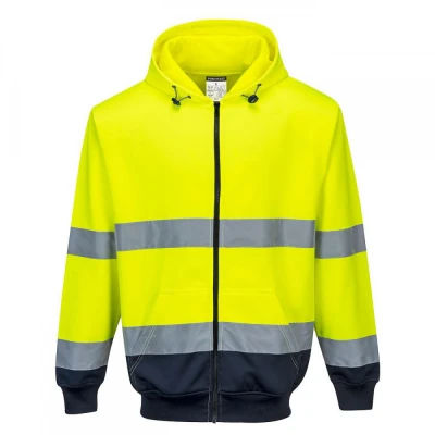 B317 - Hanorac bicolor cu fermoar si glugă / Portwest / Reflectorizanta